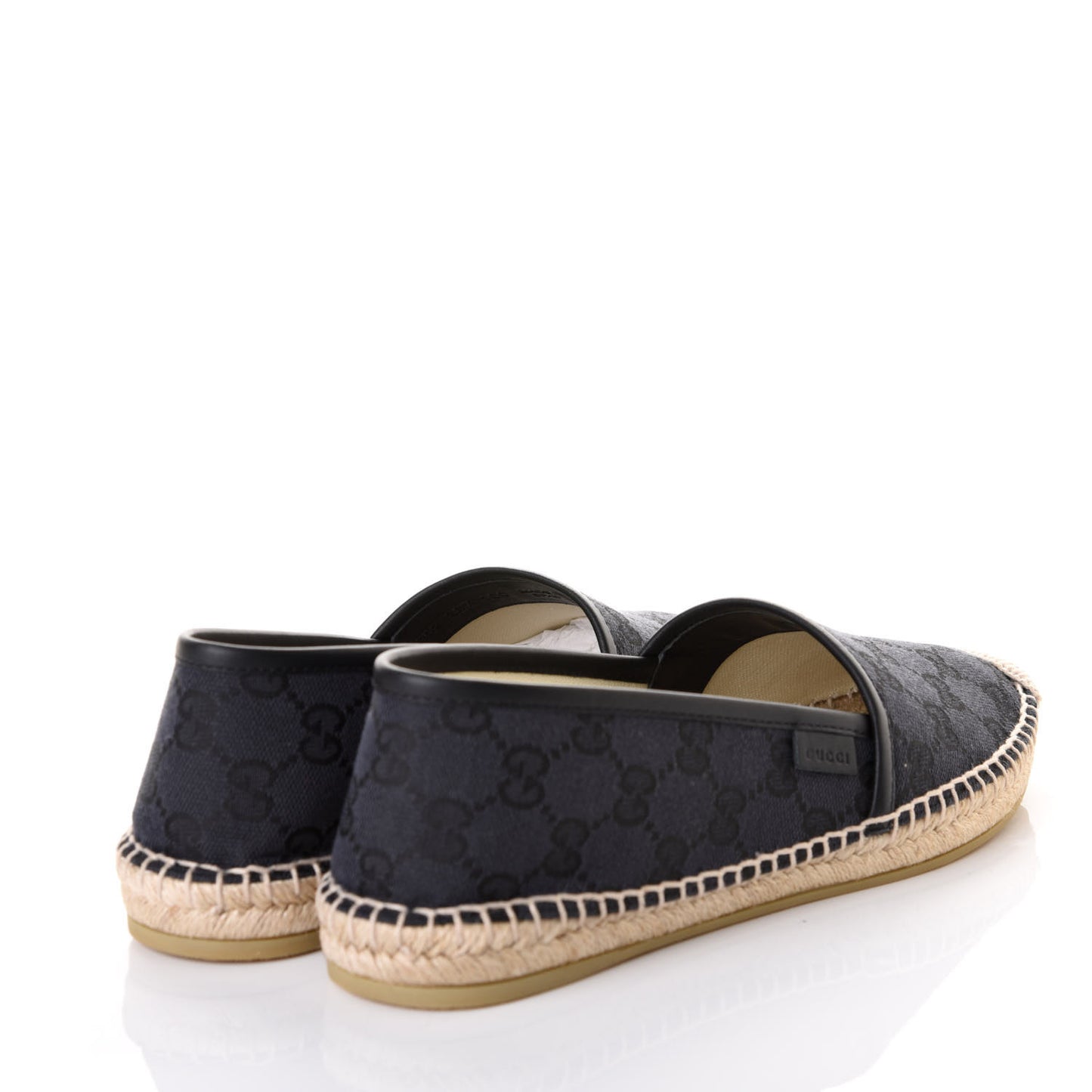 Monogram Espadrilles 38.5 Black