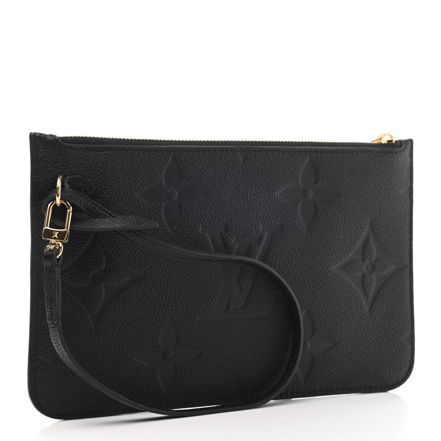 Louis Vuitton Empreinte Monogram Giant Neverfull MM Pochette Black 3 of 6