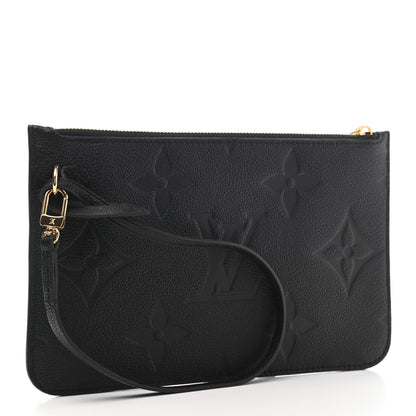 Louis Vuitton Empreinte Monogram Giant Neverfull MM Pochette Black 3 of 6