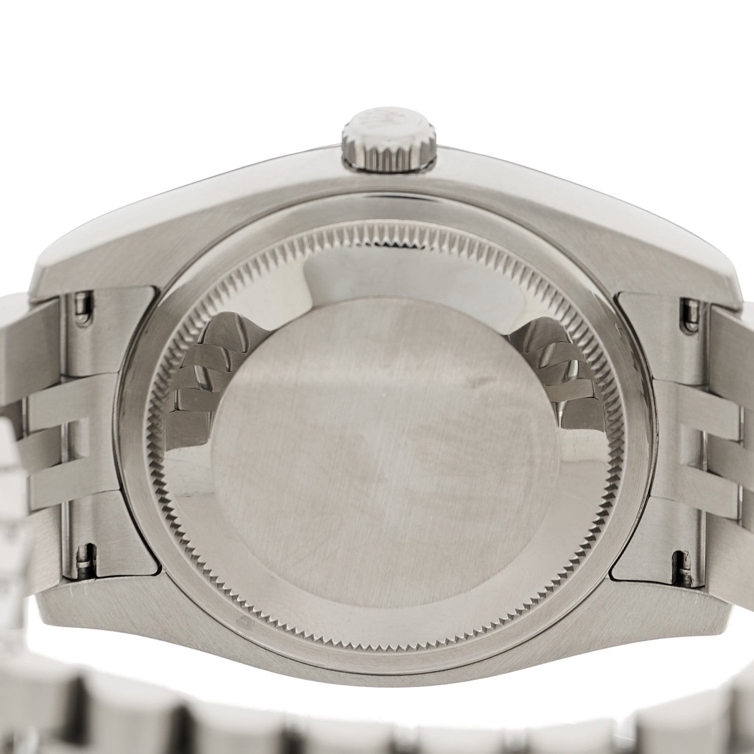 Rolex Stainless Steel 18K White Gold Diamond 36mm Oyster Perpetual Datejust Watch Black 116234 4 of 5