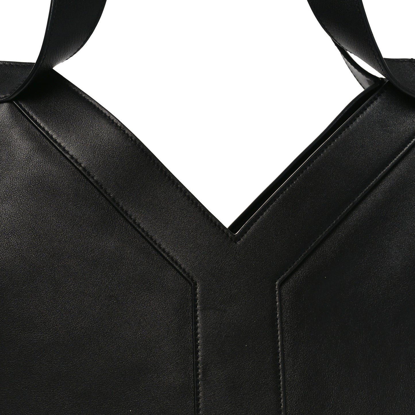 Santorini Lux Calfskin Y Drawstring Tote Black