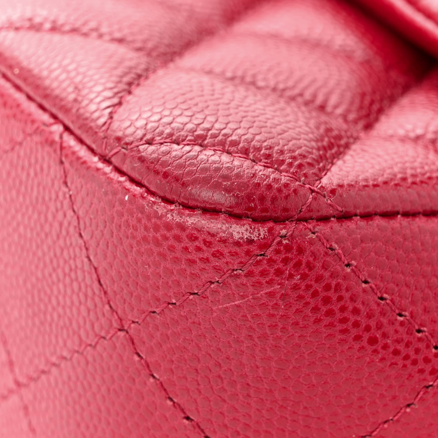 Chanel Caviar Quilted Mini Rectangular Flap Red 11 of 12