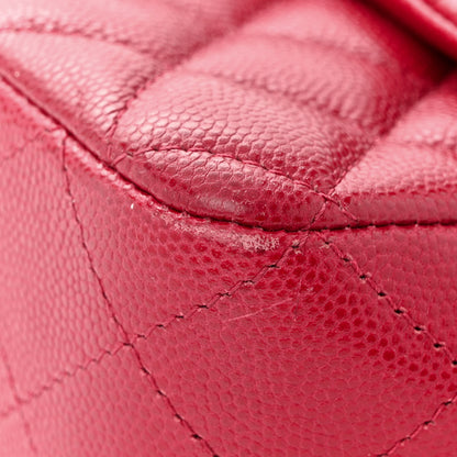 Chanel Caviar Quilted Mini Rectangular Flap Red 11 of 12