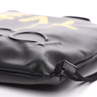 Gucci Calfskin Small GucciGhost Drawstring Backpack Black 9 of 10