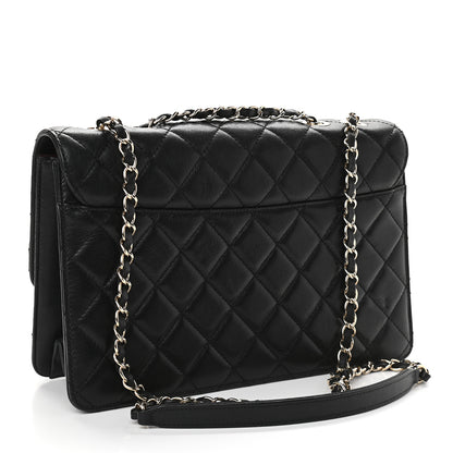 Chanel Sheepskin Quilted Large Beauty Lock Flap Black 2 of 9
