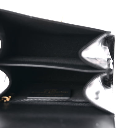 Salvatore Ferragamo Brushed Off Calfskin Iconic Top Handle Bag Black 5 of 9