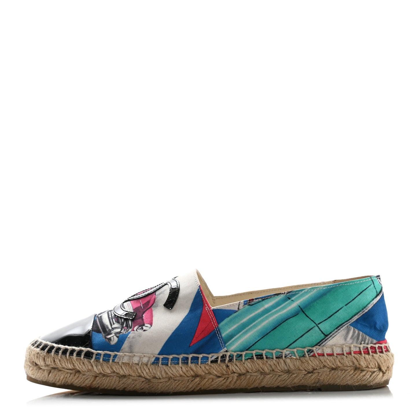 Fabric Patent CC Espadrilles Multicolor 38 Black