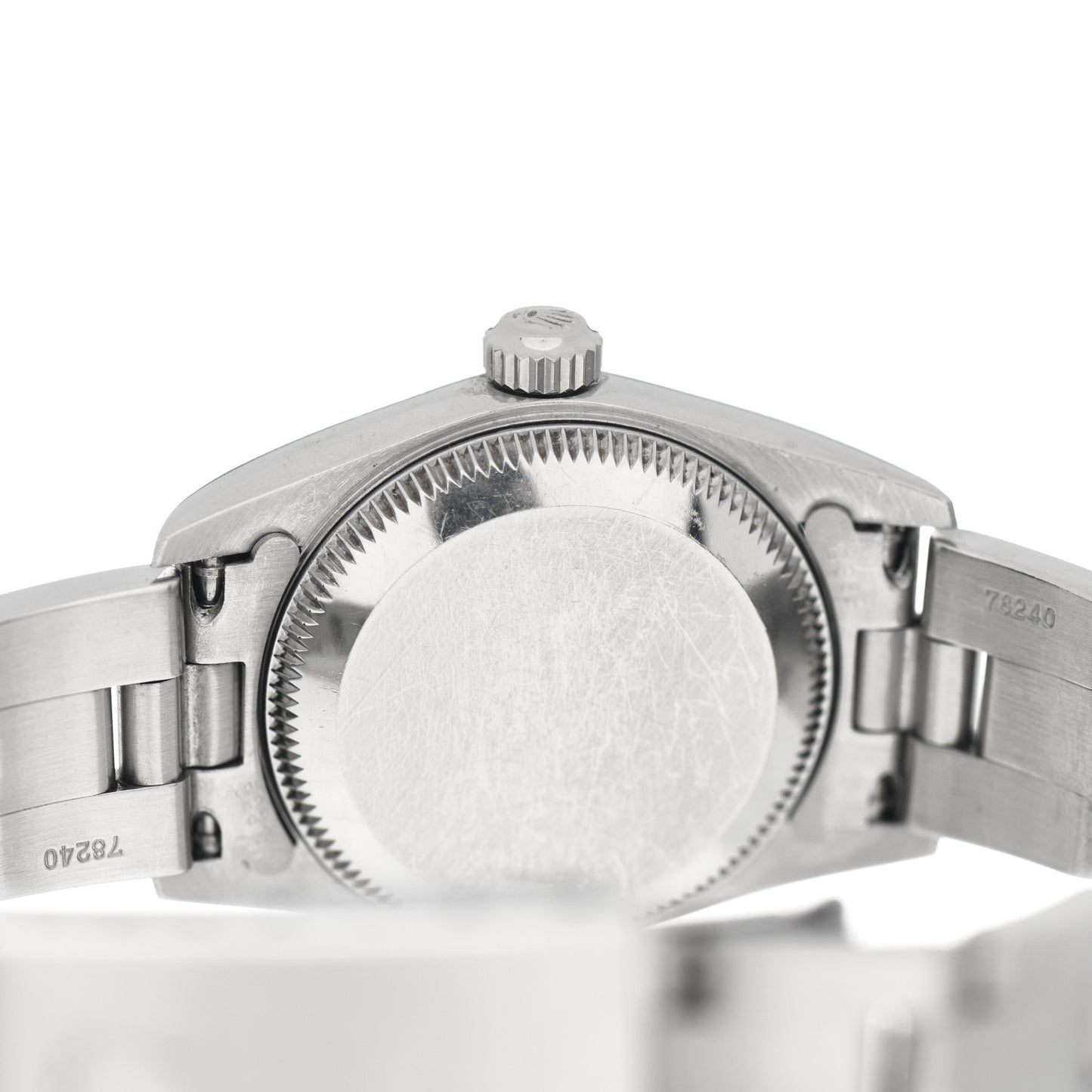 Stainless Steel 24mm Oyster Perpetual Watch Black 76080