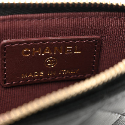 Chanel Caviar Quilted Flap Zip Card Holder Black 6 of 8