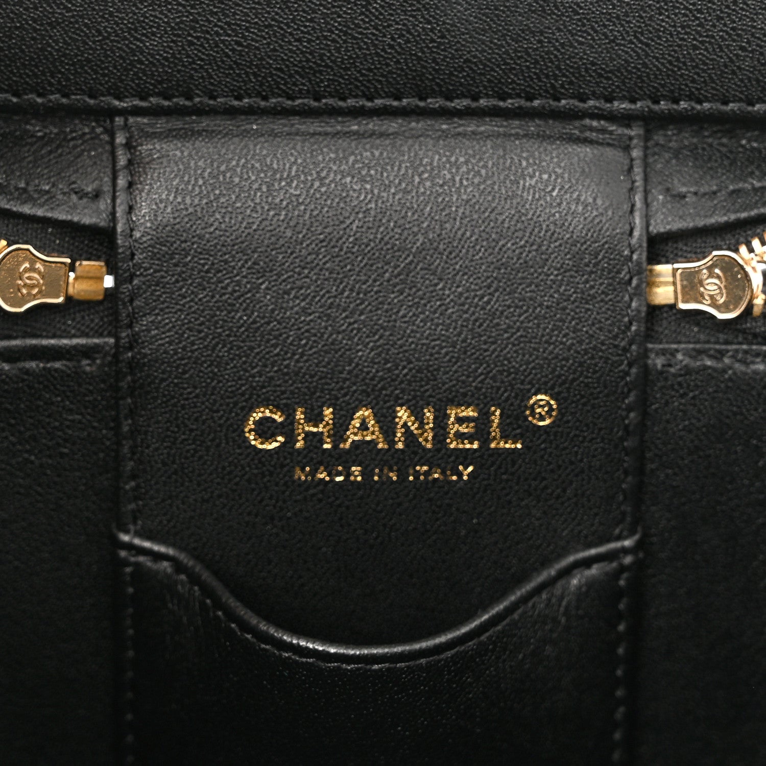 Chanel Caviar Quilted Small Top Handle Vanity Case With Chain Black 6 of 9