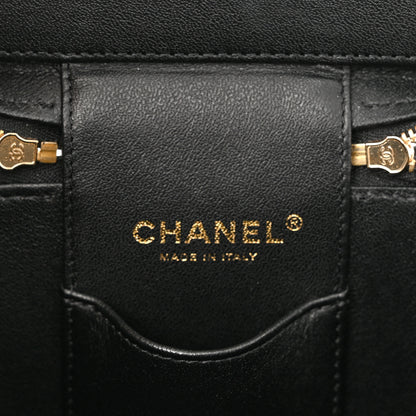 Chanel Caviar Quilted Small Top Handle Vanity Case With Chain Black 6 of 9