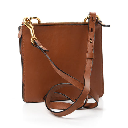 Chloe Calfskin Suede Rainbow Patchwork Small Jane Fringe Bag Caramel 3 of 10