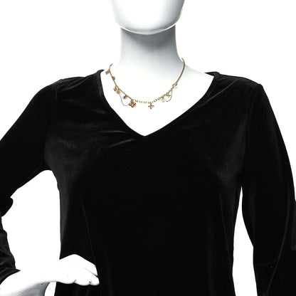 Louis Vuitton Metal Blooming Supple Necklace Gold 2 of 6