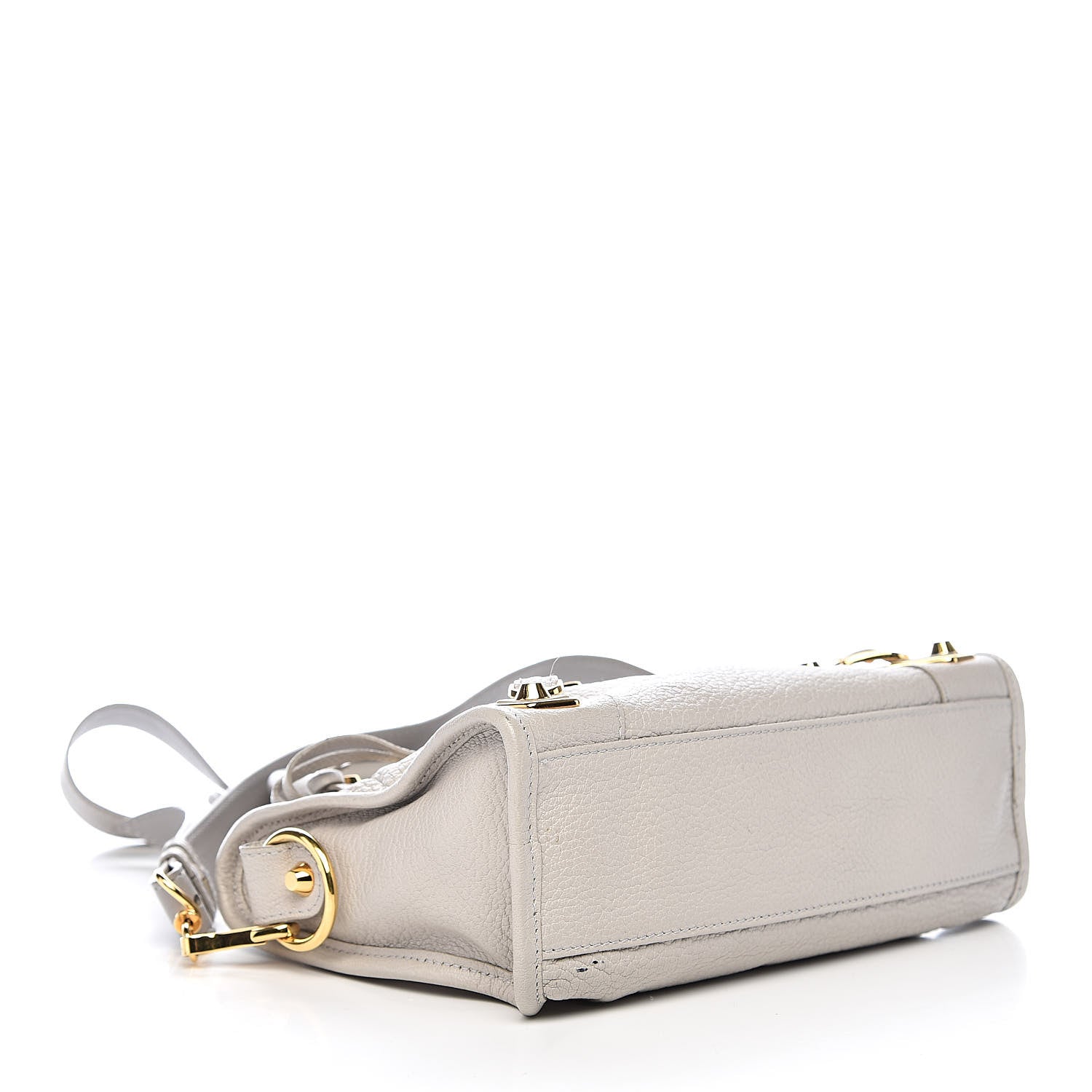Balenciaga Chevre Gold Metallic Edge Hardware Mini City Gris Clair Gris Perle 4 of 11