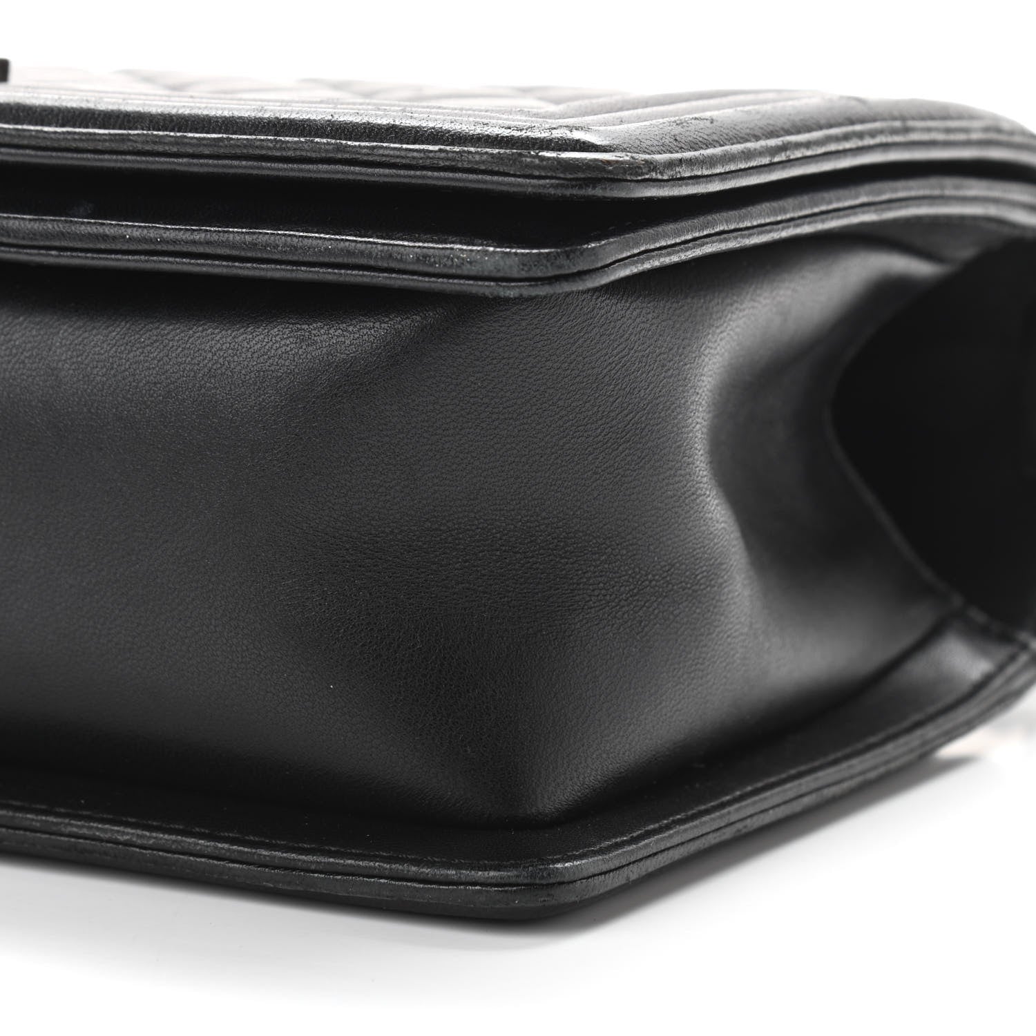 Chanel Lambskin Quilted Medium Boy Flap Black 9 of 12