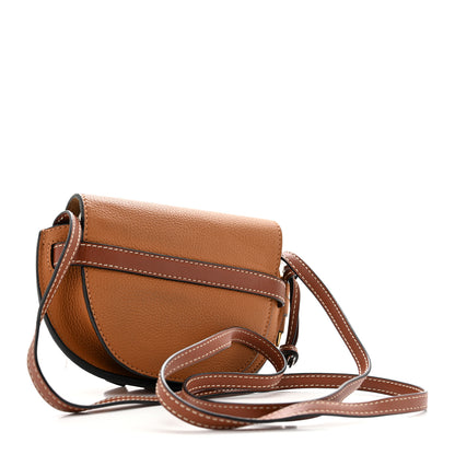 Loewe Grained Calfskin Mini Gate Crossbody Bag Caramel Pecan 3 of 12