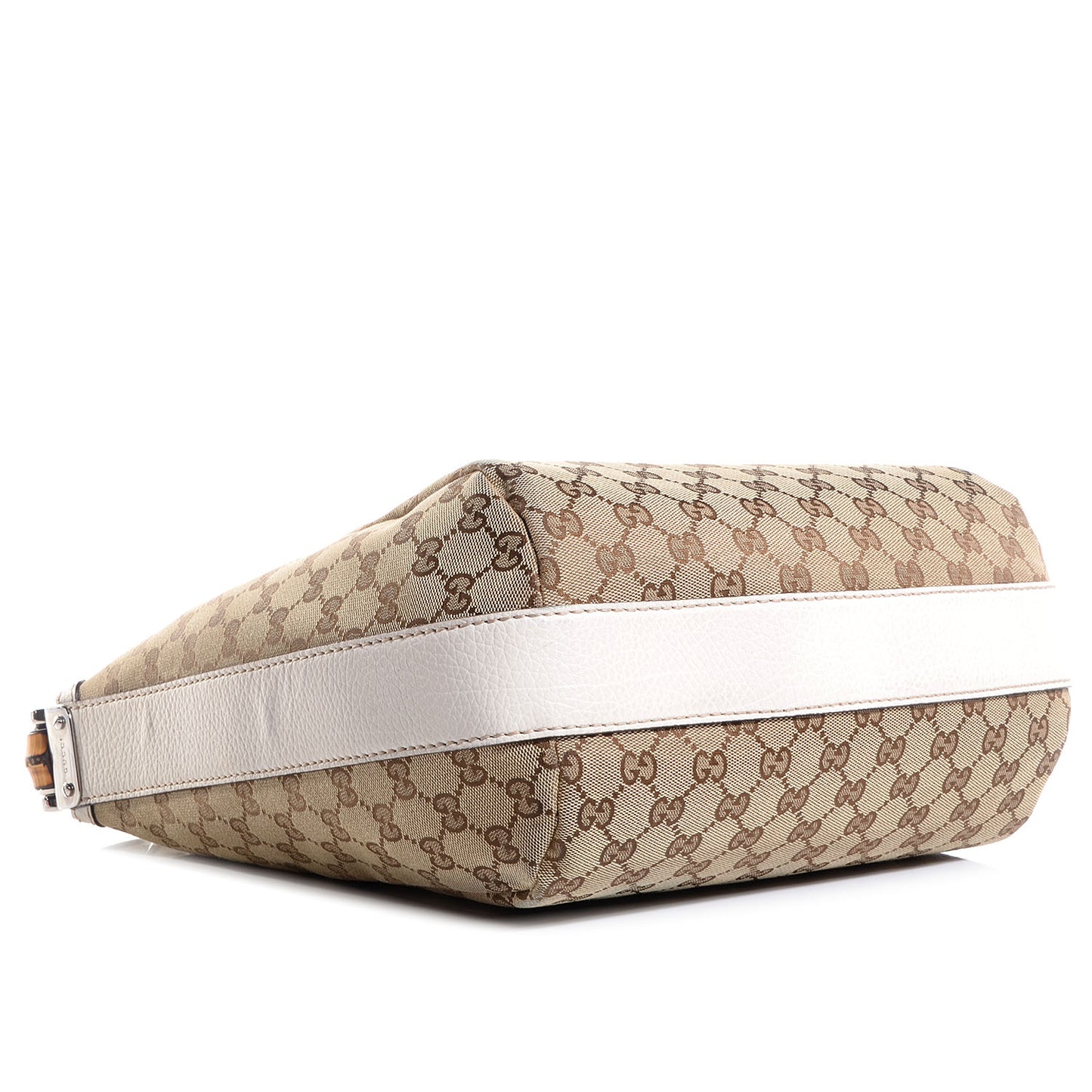 Monogram Bamboo Bar Medium Hobo Off White