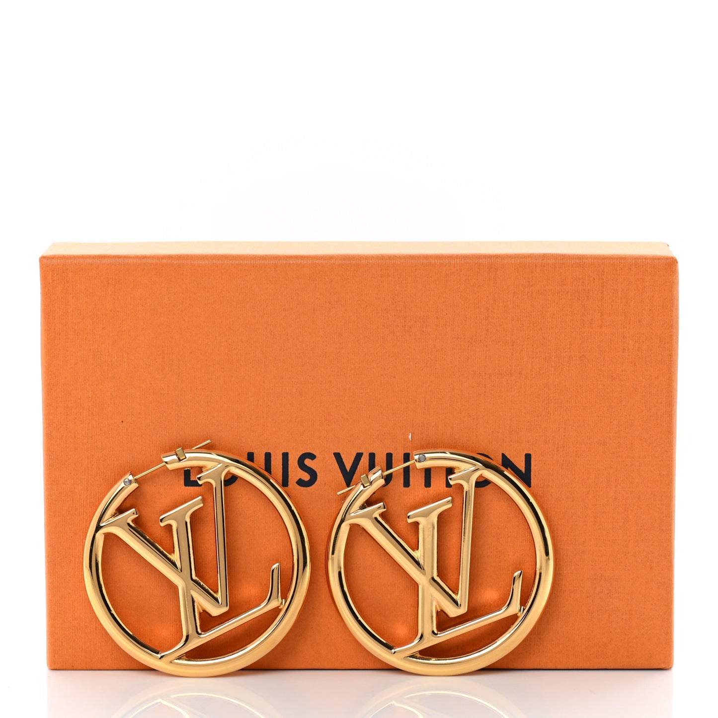 Metal Louise Hoop Earrings Gold
