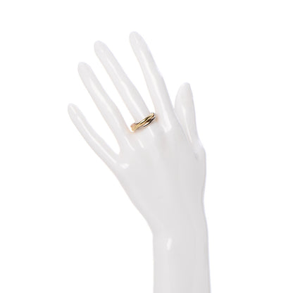 Cartier 18K Pink Yellow White Gold Small Trinity Ring 58 8.25 2 of 5