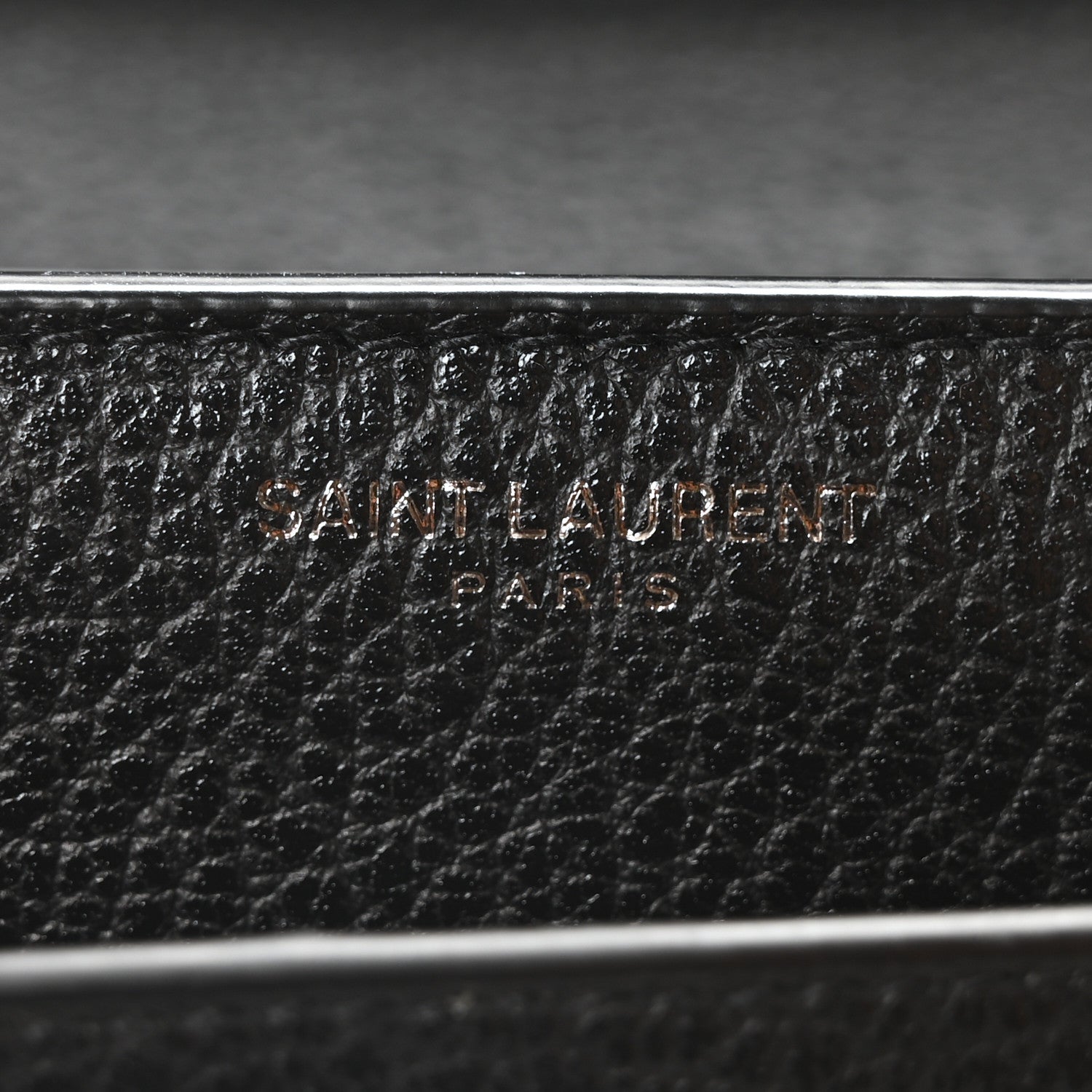 Saint Laurent Grained Calfskin Medium Monogram Sunset Satchel Black 6 of 10