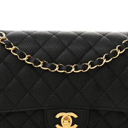 Chanel Caviar Quilted Medium Double Flap Black 8 of 11