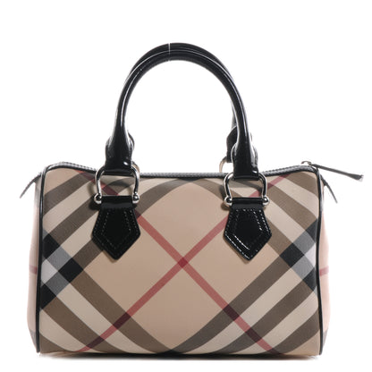 Burberry Supernova Check Chester Bowling Bag Black 1 of 9