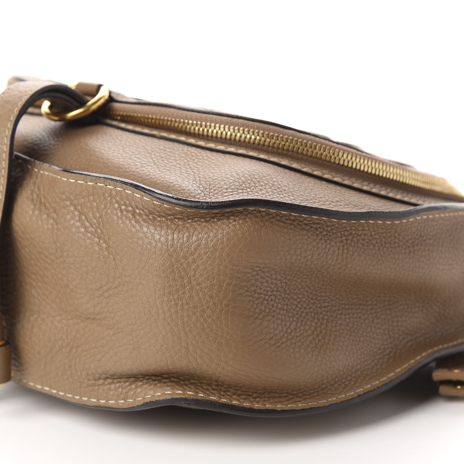 Chloe Calfskin Medium Marcie Round Zip Crossbody Nut 7 of 12