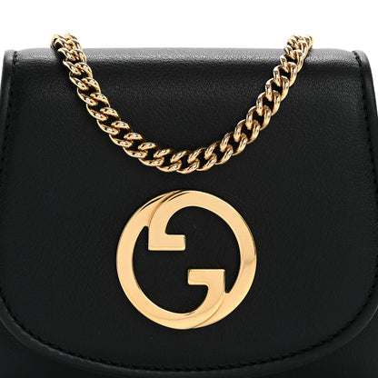 Gucci Roxy Calfskin Medium Blondie Chain Wallet Black 9 of 13