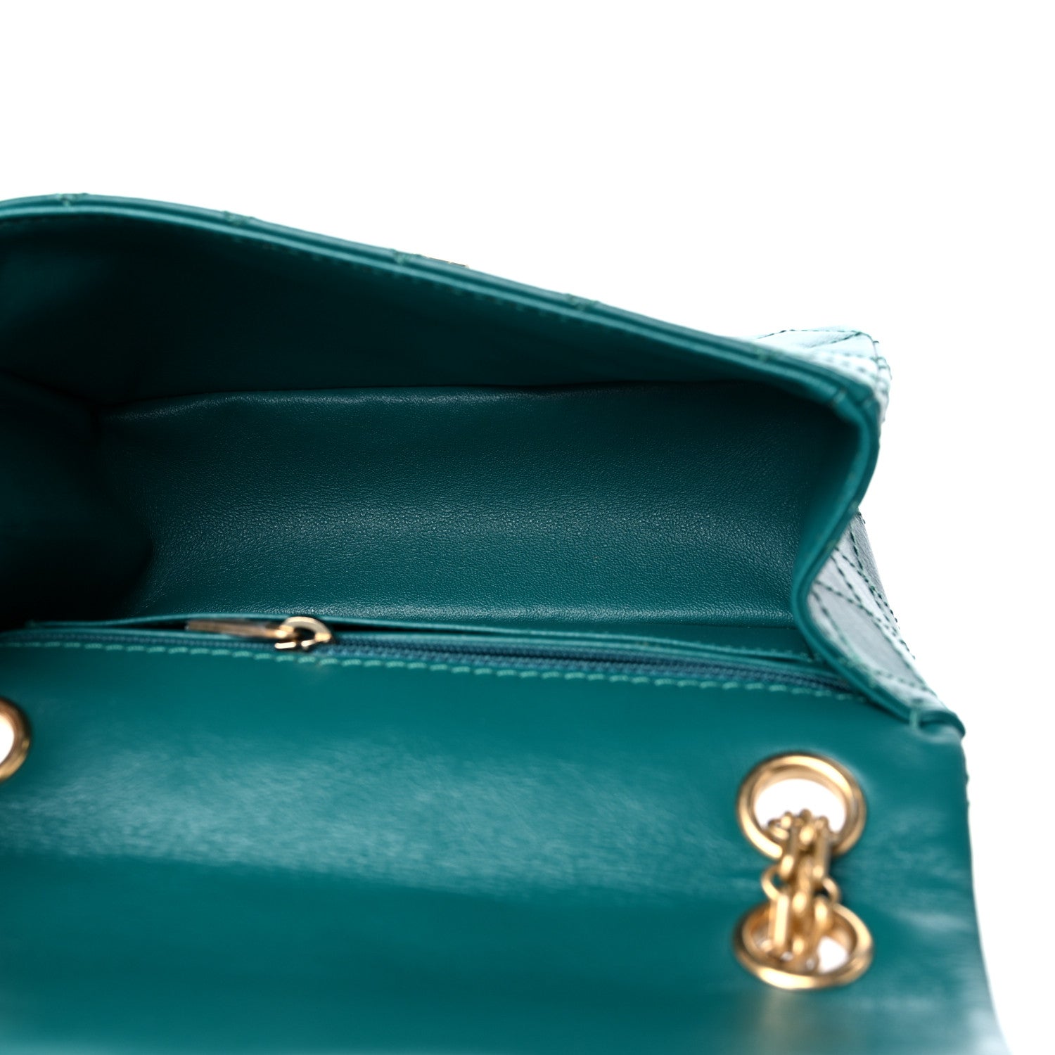 Chanel Aged Calfskin Quilted 2.55 Reissue Mini Flap Green 5 of 9