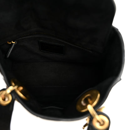 Christian Dior Crinkled Patent Cannage Small Lucky Badges My Lady Dior Black 5 of 9