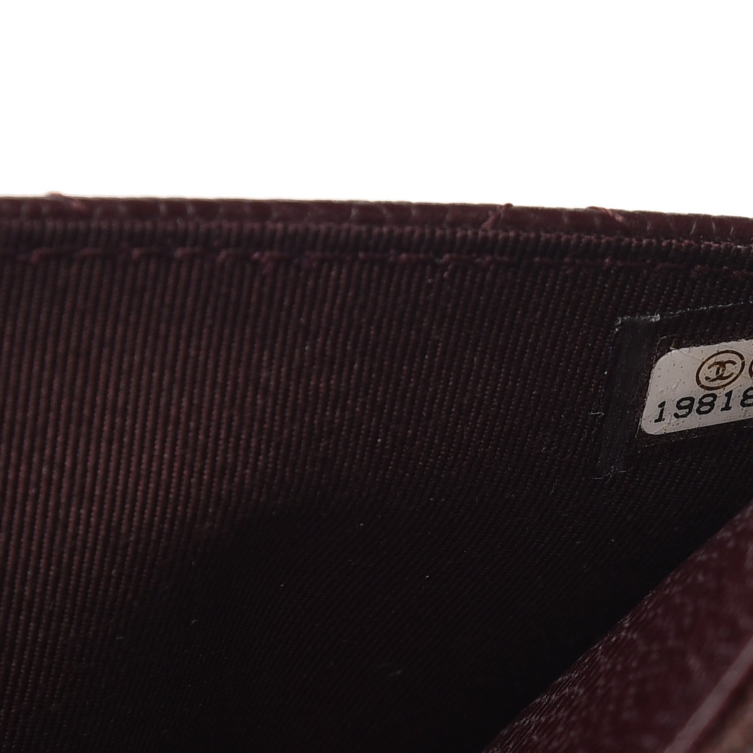 Chanel Caviar Quilted Wallet on Chain WOC Burgundy 8 of 9