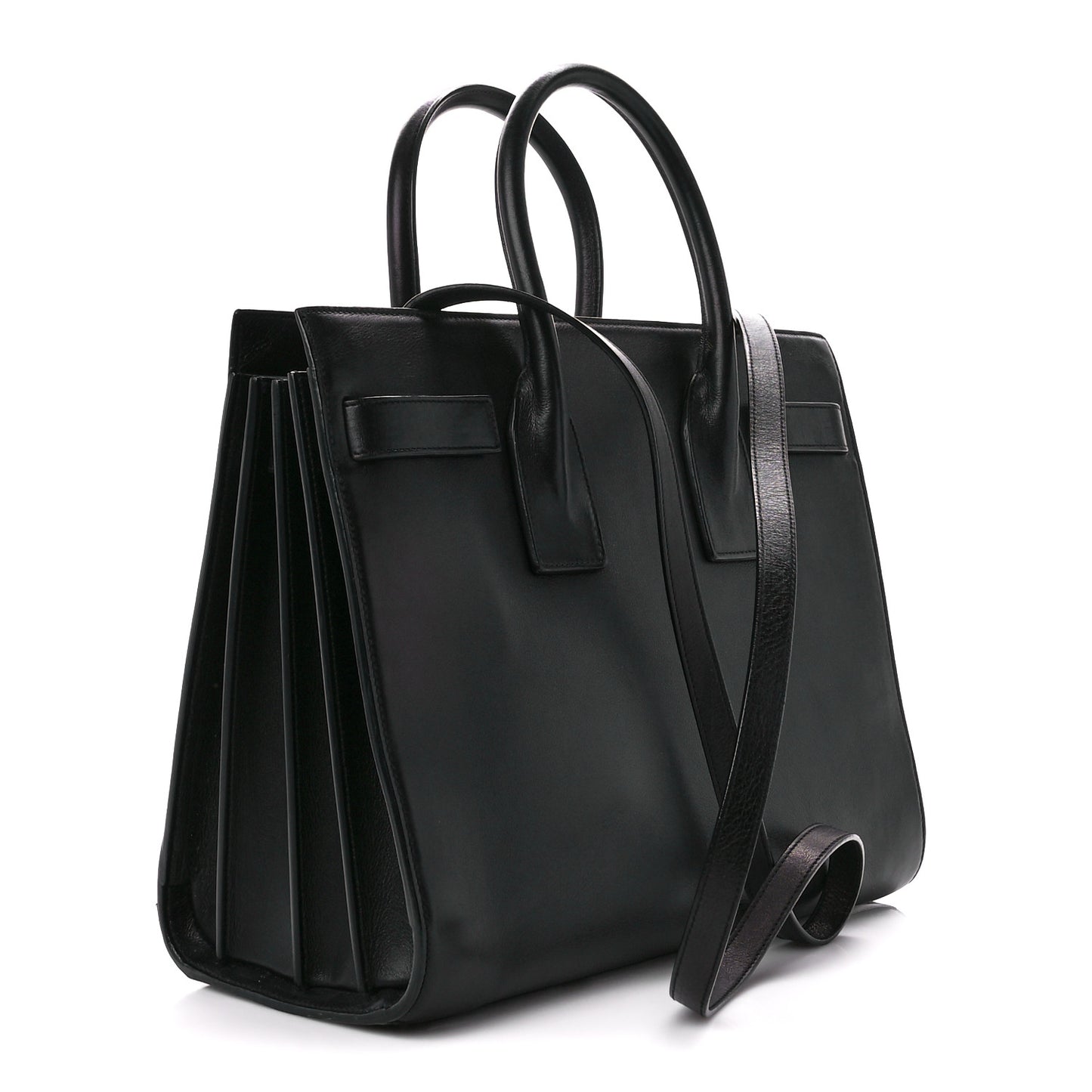 Smooth Calfskin Small Sac De Jour Black