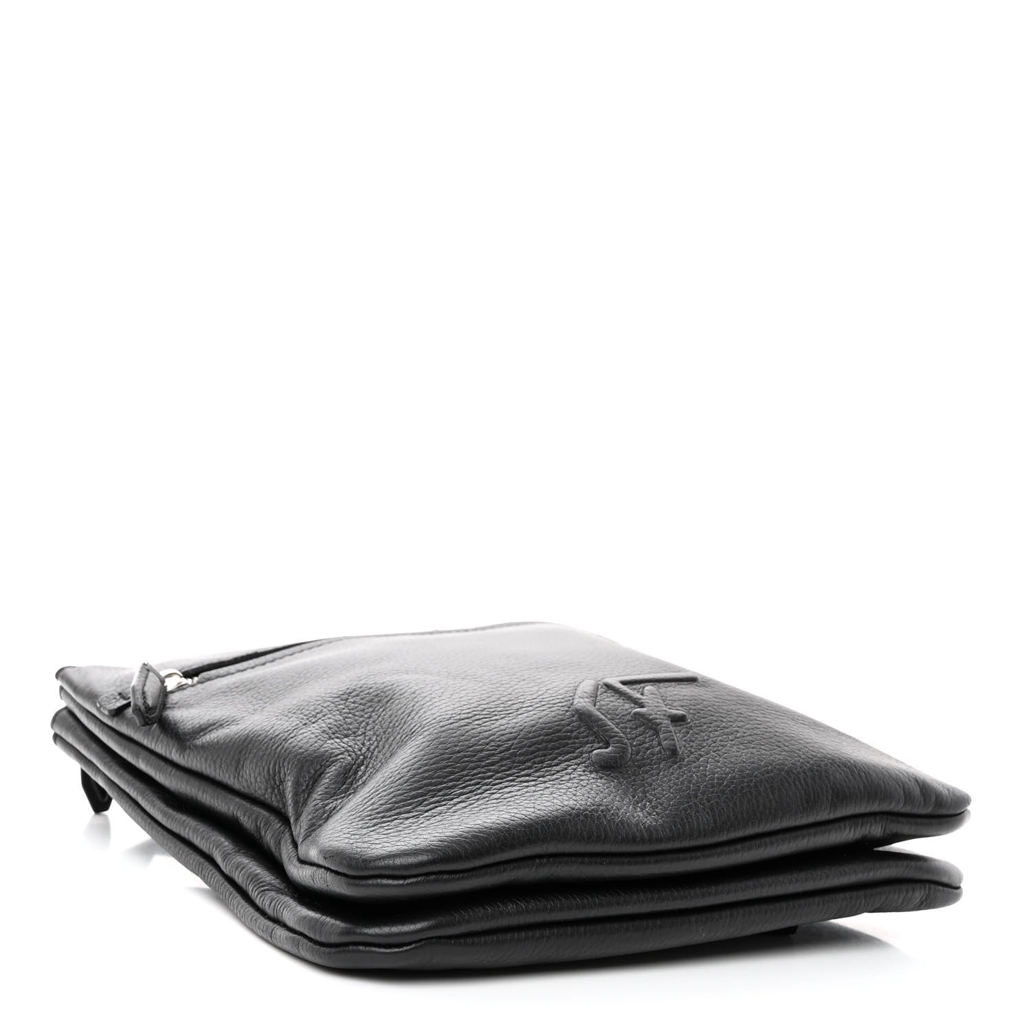 Salvatore Ferragamo Grained Calfskin Logo Shoulder Bag Black 4 of 10