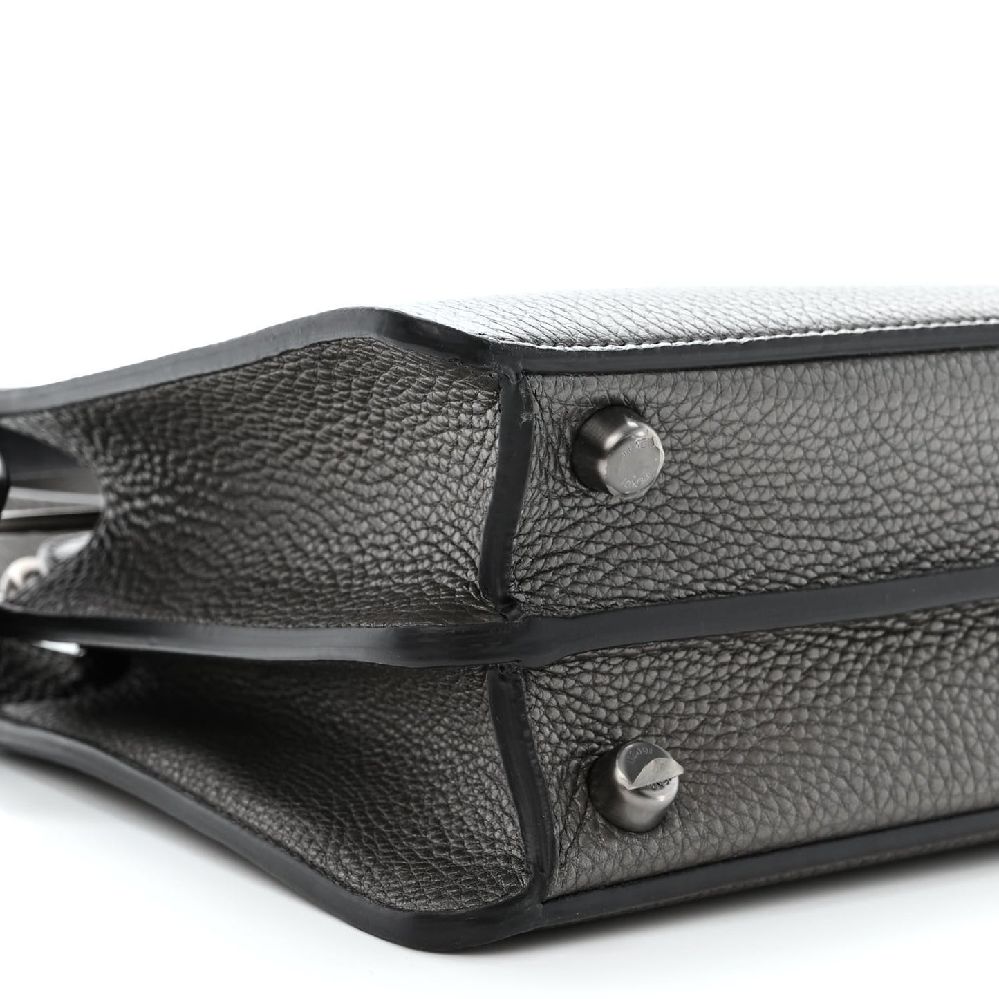 Cuoio Romano Lux Mini Peekaboo I SEE U Satchel Graphite