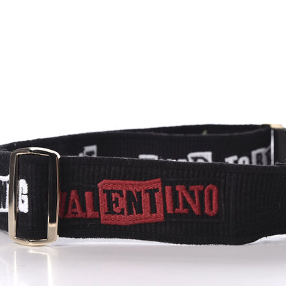 Valentino Garavani X JAMIE REID Canvas Embroidered Rockstud Guitar Strap Black 4 of 5