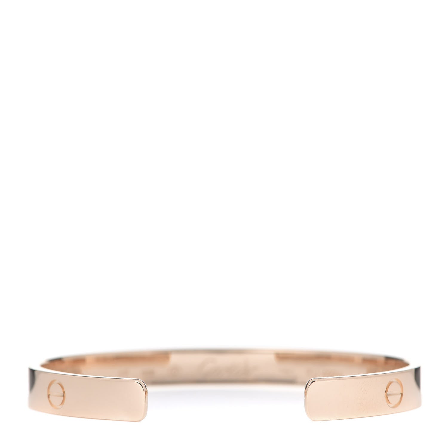 Cartier 18K Pink Gold LOVE Cuff Bracelet 17 3 of 6