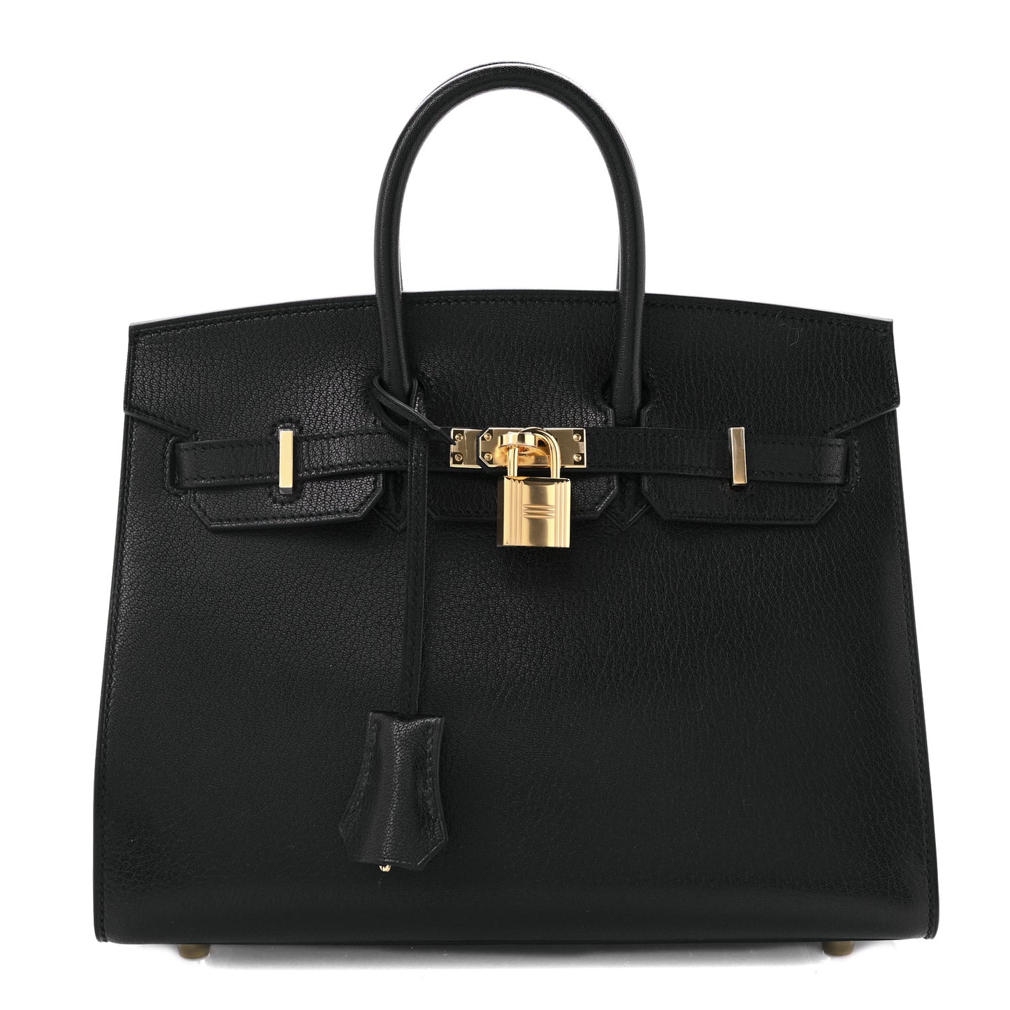 Chevre Chamkila Birkin Sellier 25 Bambou Black