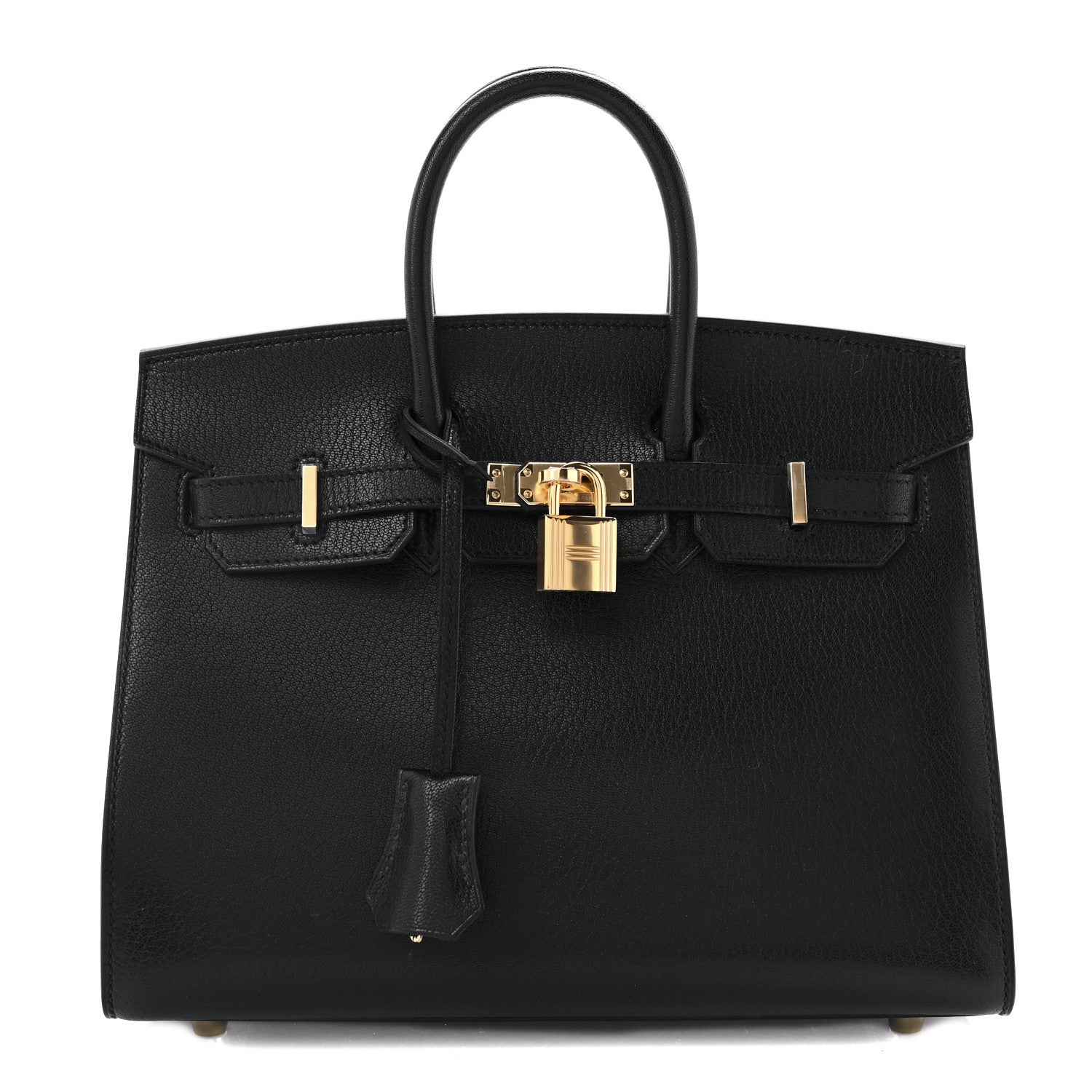 Hermes Chevre Chamkila Birkin Sellier 25 Bambou Black 1 of 31