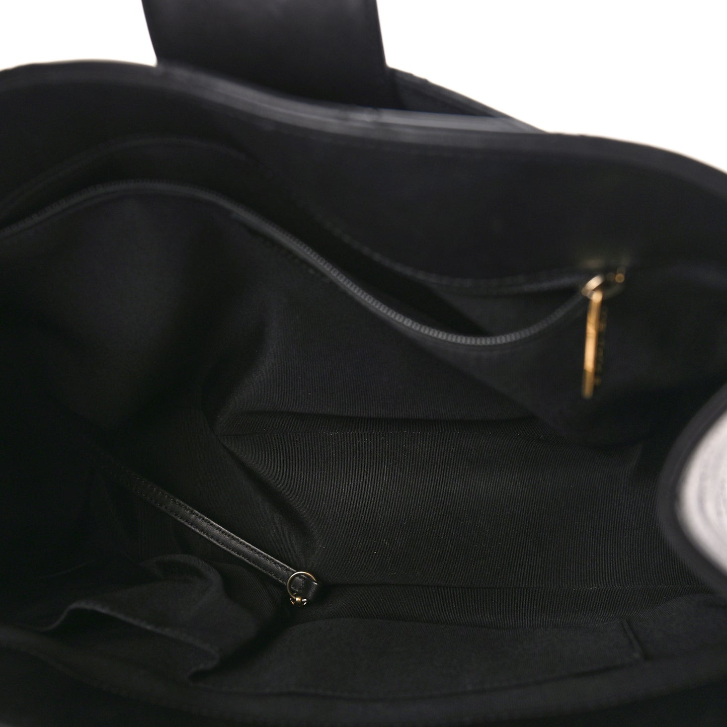 Lambskin Quilted Elegant CC Shopping Tote Black