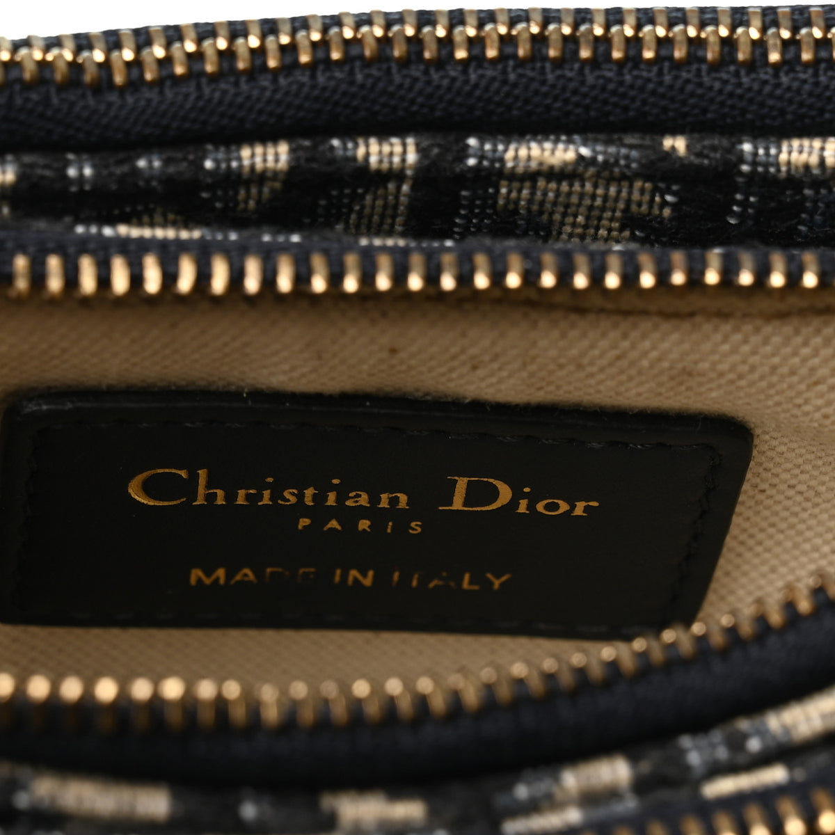 Christian Dior Oblique Saddle Pouch With Strap Navy Blue 7 of 11