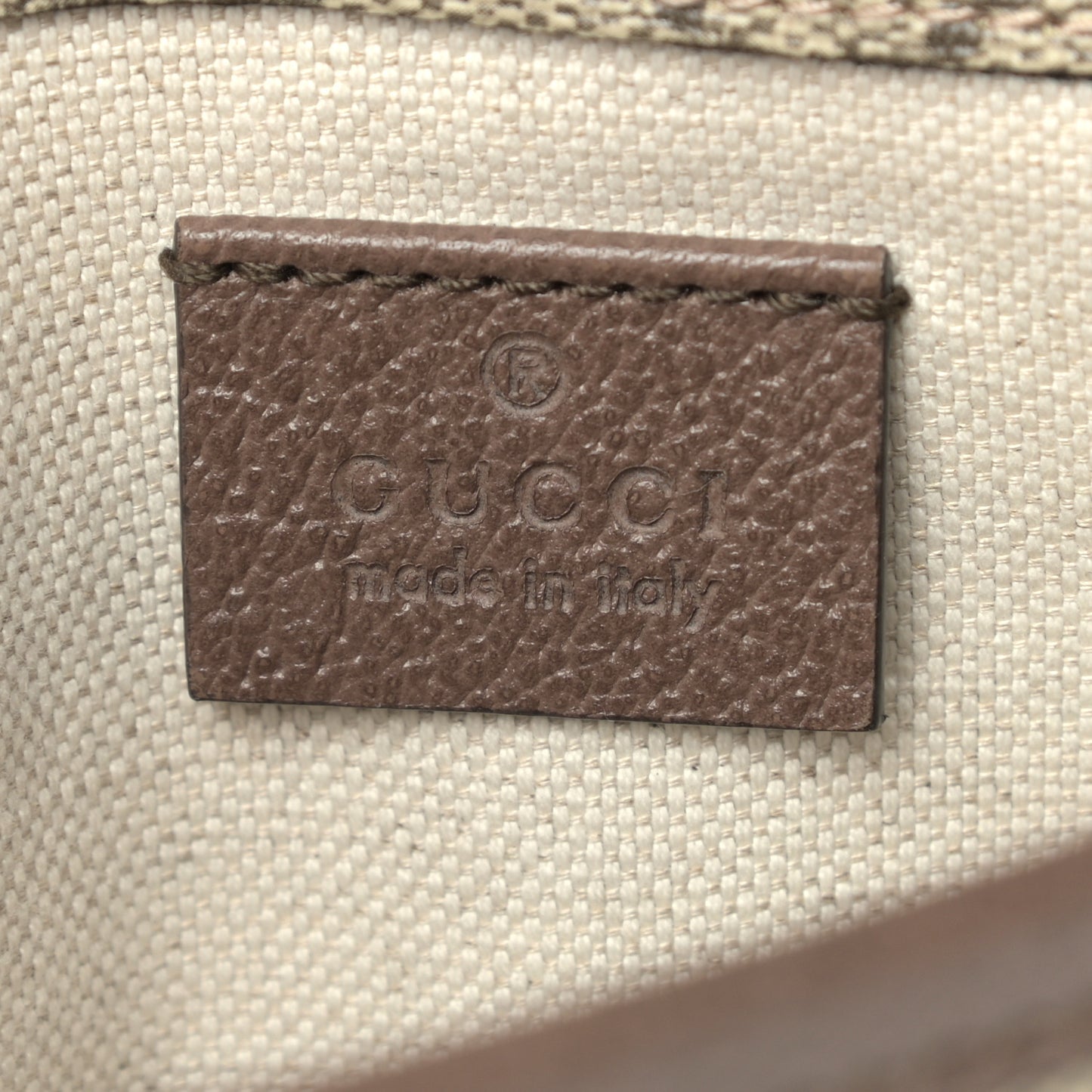 GG Supreme Monogram Neo Vintage Web Belt Bag Brown