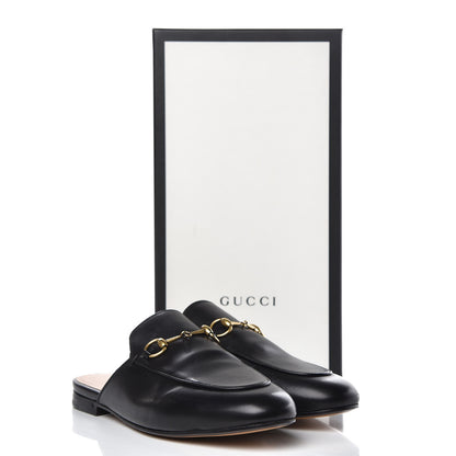 Gucci Calfskin Womens Princetown Slippers 38.5 Black 10 of 10