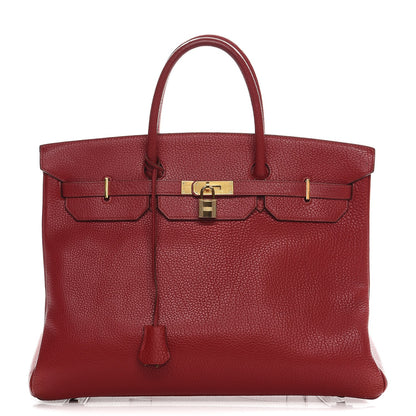 Hermes Fjord Birkin 40 Rouge 1 of 32