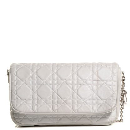 Christian Dior Lambskin Cannage Lady Dior Pochette White 1 of 8