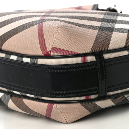 Burberry Nova Check Small Barton Hobo Black 9 of 11