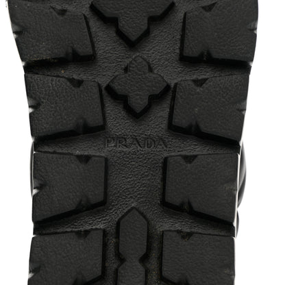 Prada Re-Nylon Piuma Triangle Logo Padded Drawcord Rush 20mm Slippers 38 Black 8 of 12