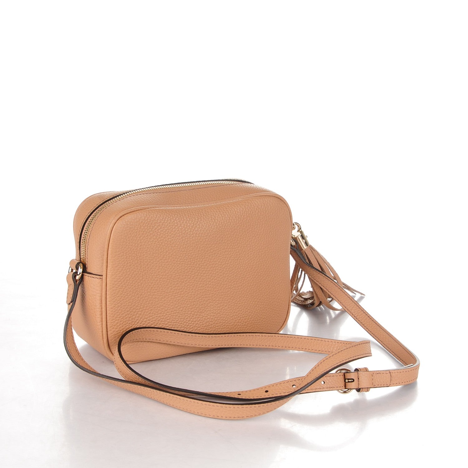 Gucci Pebbled Calfskin Small Soho Disco Bag Rose Beige 3 of 7