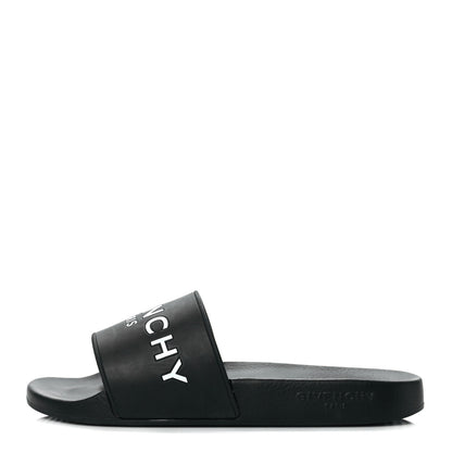 Givenchy Rubber Logo Pool Slide Sandals 39 Black 1 of 7