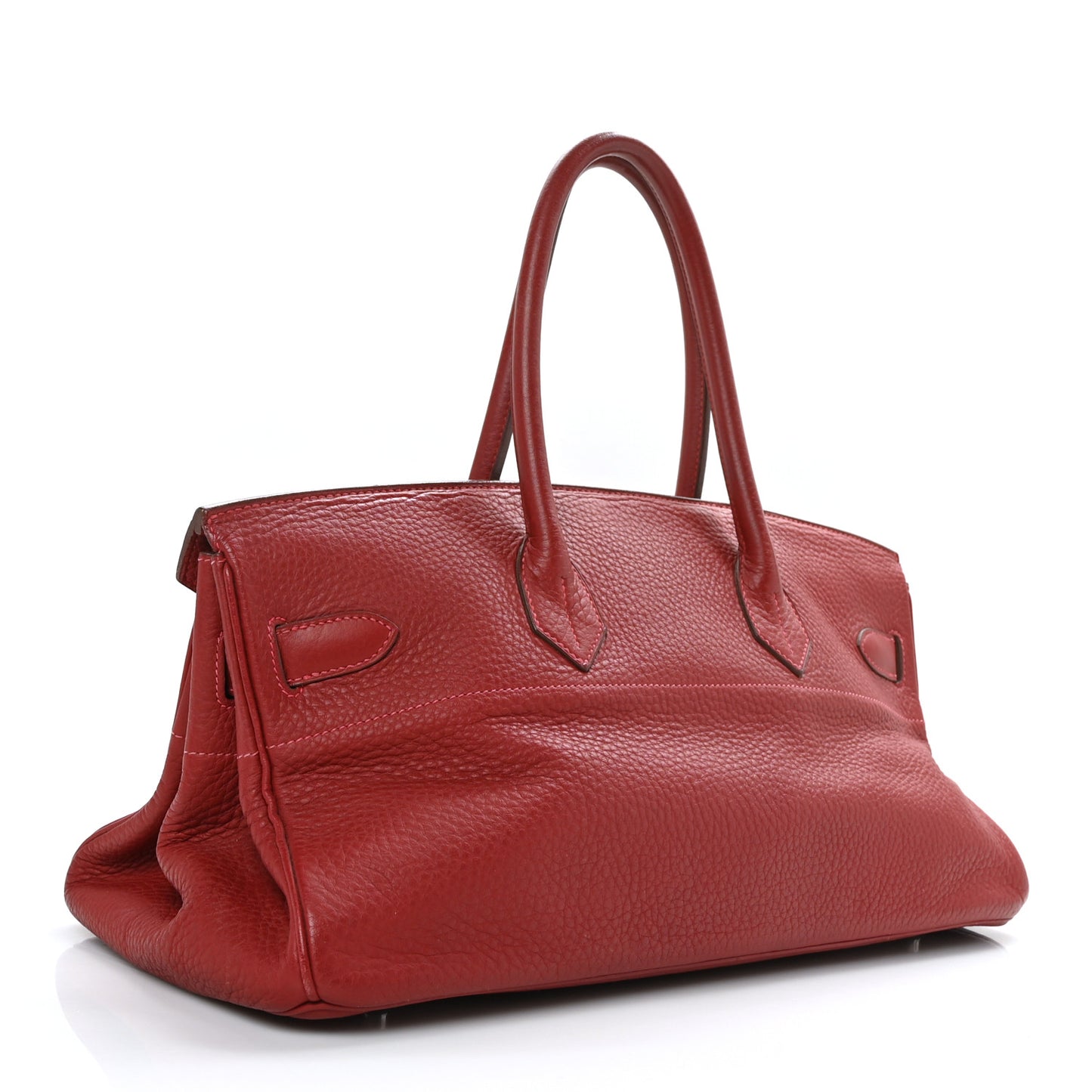 Taurillon Clemence JPG Shoulder Birkin 42 Rouge Casaque