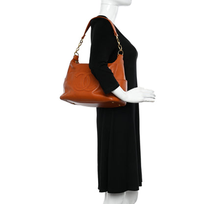 Chanel Caviar CC Timeless Shopping Tote Orange 2 of 10